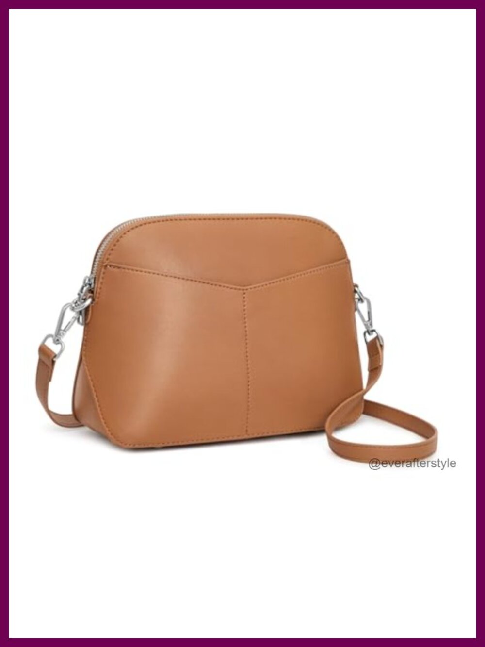 S-ZONE Vegan Leather Crossbody Bag Small Travel Shoulder Purse